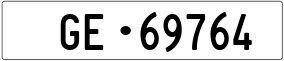 Trailer License Plate